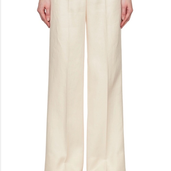 MaxMara Beige High-Waist Trousers - Picture 3 of 7